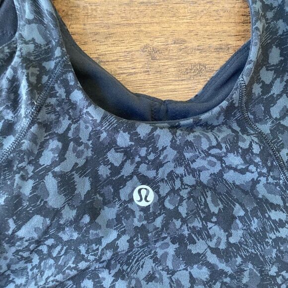 Lululemon | Align Tank Wild Thing Camo Deep Coal Black Gray Size 6 - Picture 4 of 7